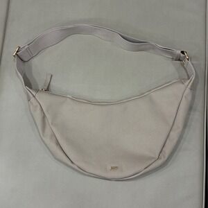 July Everyday Crescent Bag Beige Cotton Canvas Crossbody JLY-FFF-01 Melbourne